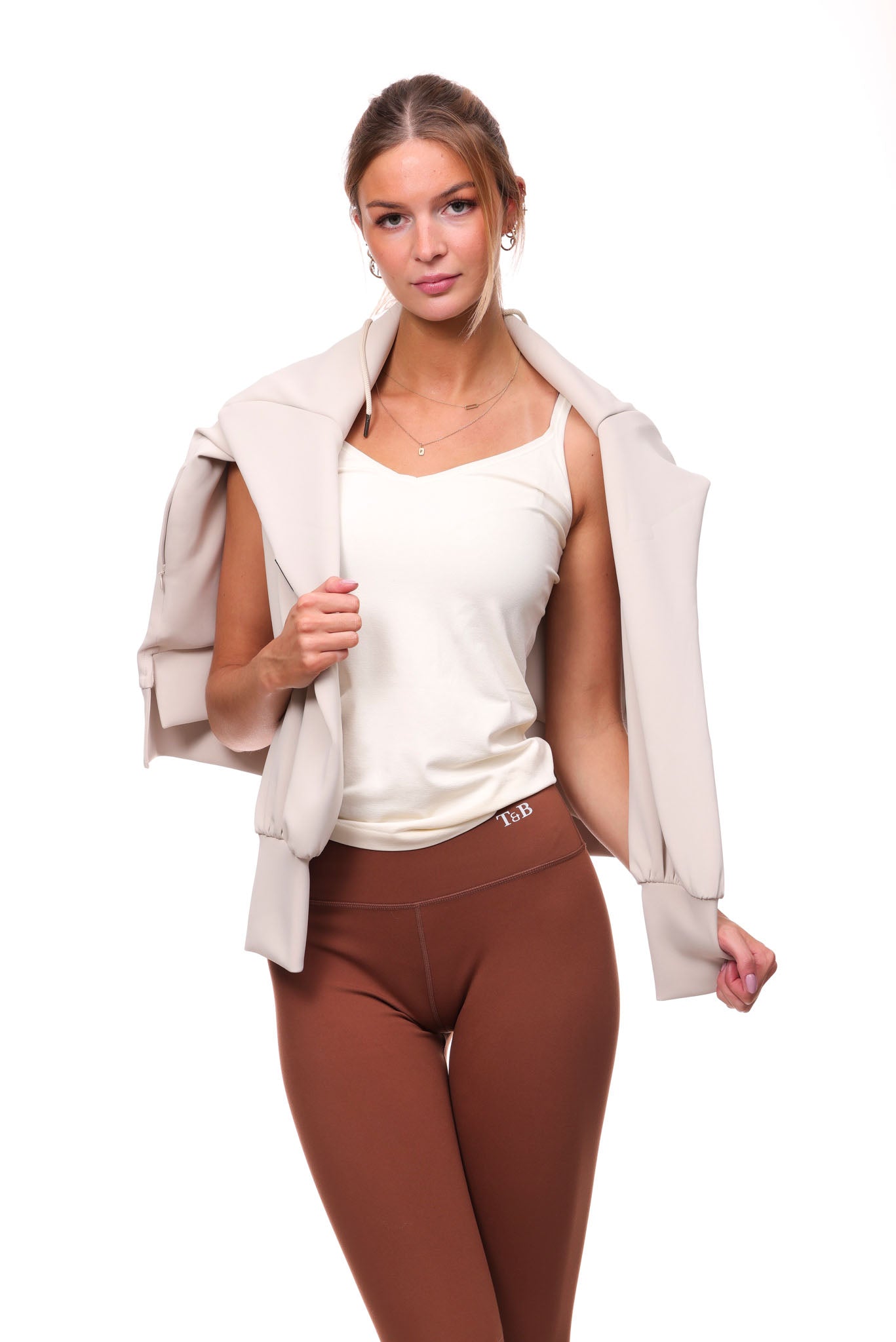 Ali High-Waisted Figure Enhancing Legging - Coffee