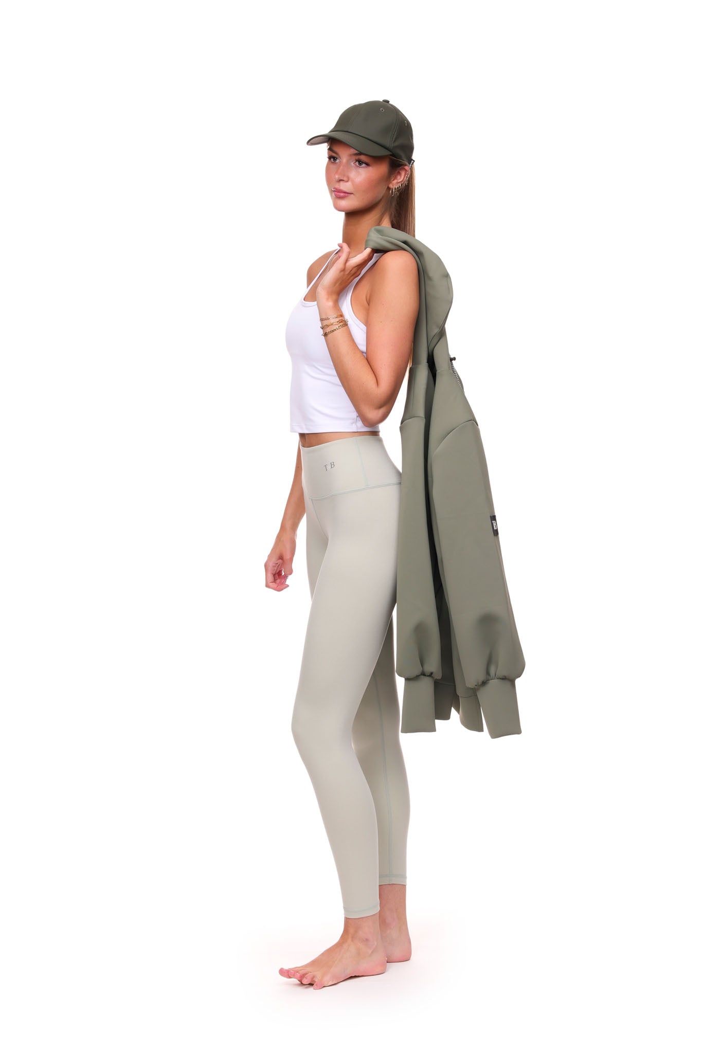 Ali High-Waisted Figure Enhancing Legging - Desert Green